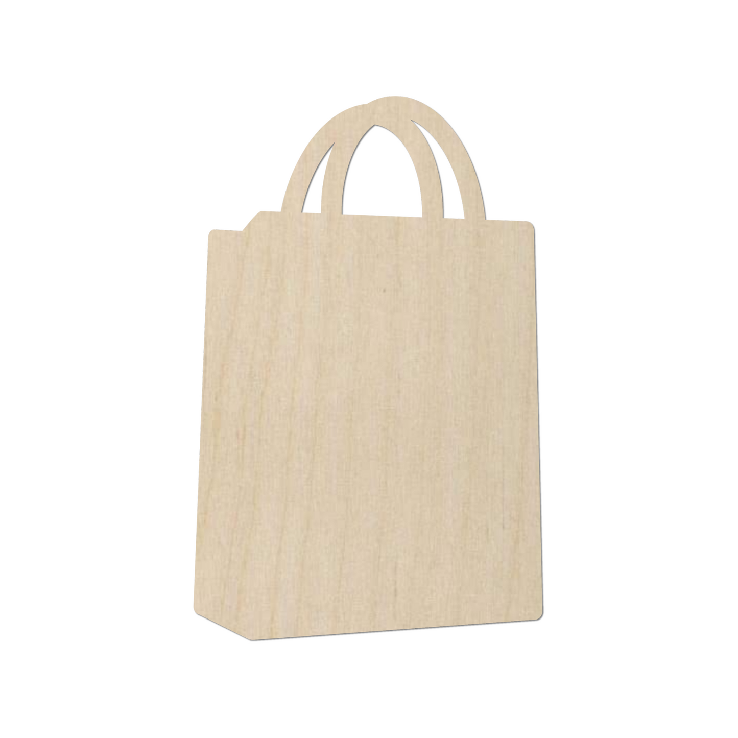 Wooden Shopping Bag Shape - DIY Craft