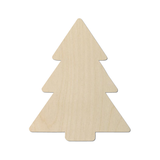 Wooden Christmas Tree Shape - DIY Craft