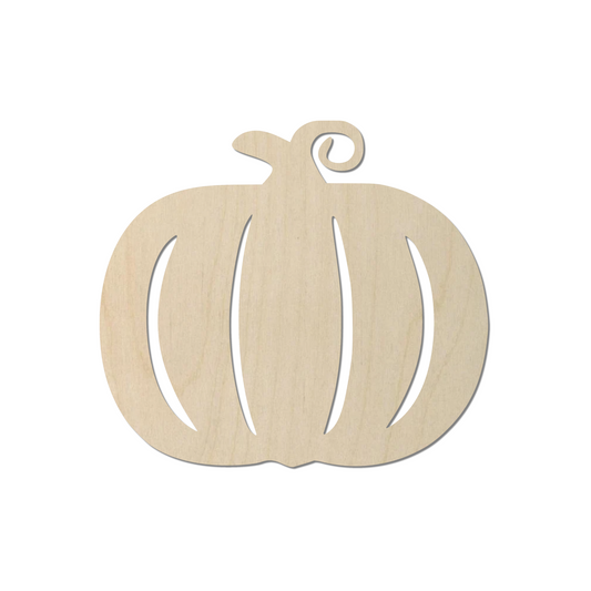 Wooden Pumpkin Shape 06 - DIY Craft