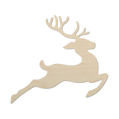 Wooden Reindeer Flying Shape   - DIY Craft