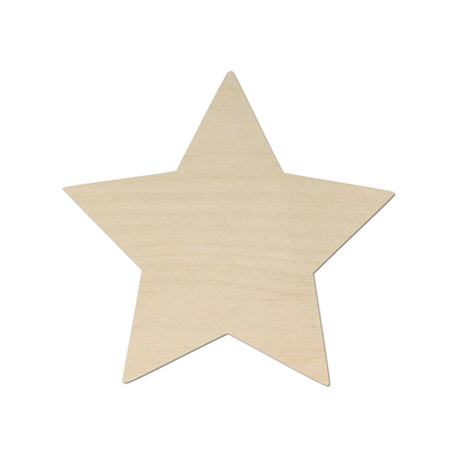 Wooden Star Shape- DIY Craft