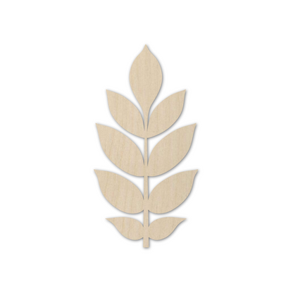 Wooden Ash Leaf Shape Cutout