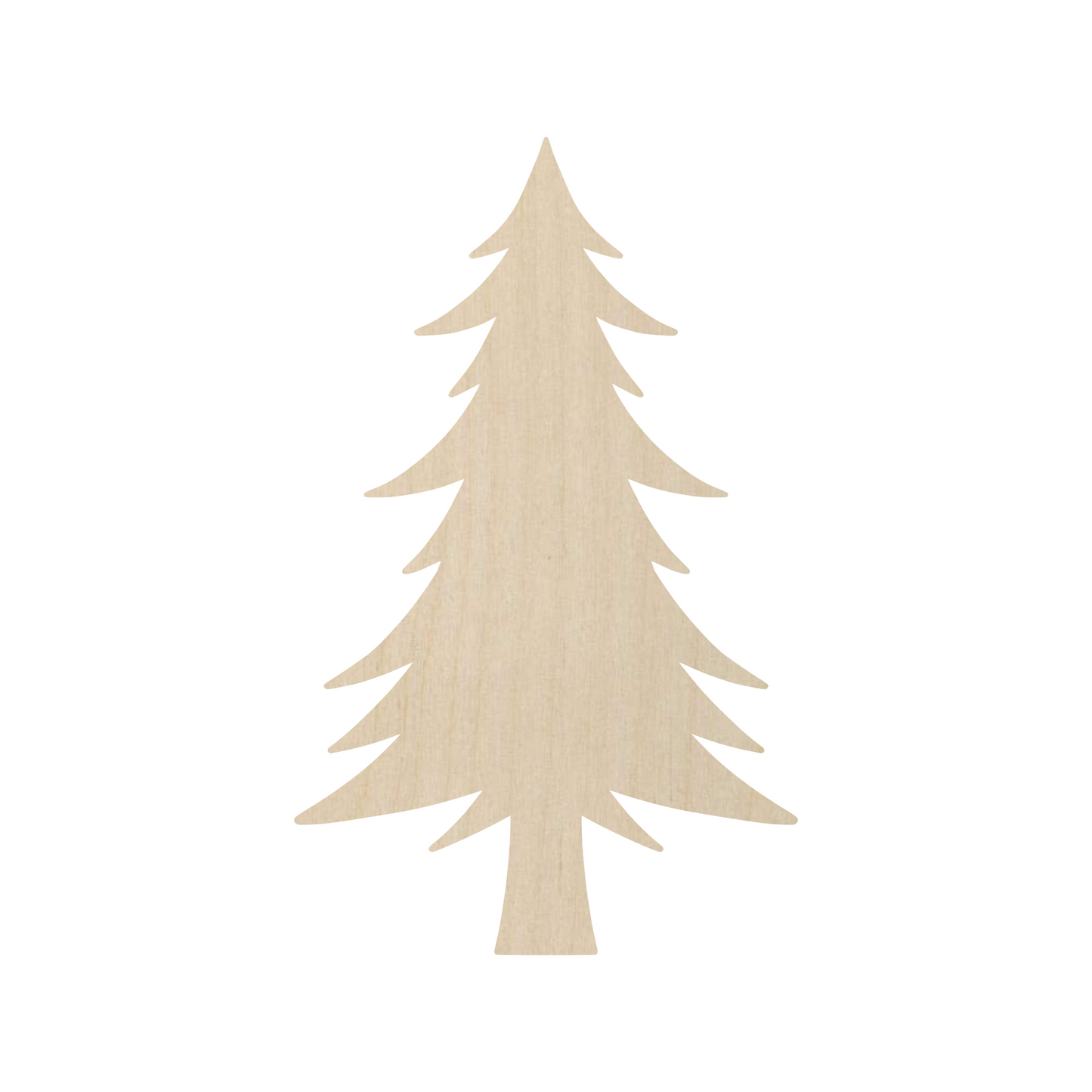 Wooden Christmas Tree Wood Shape - DIY Craft