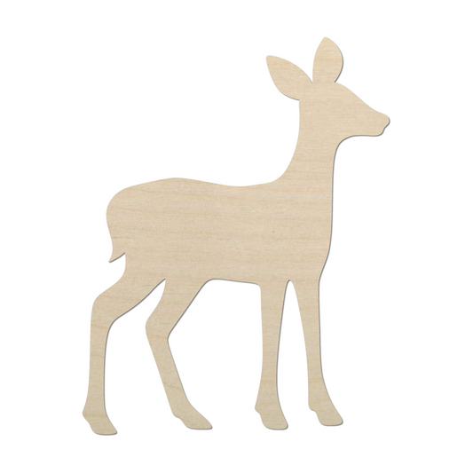 Wooden Fawn Shape  - DIY Craft