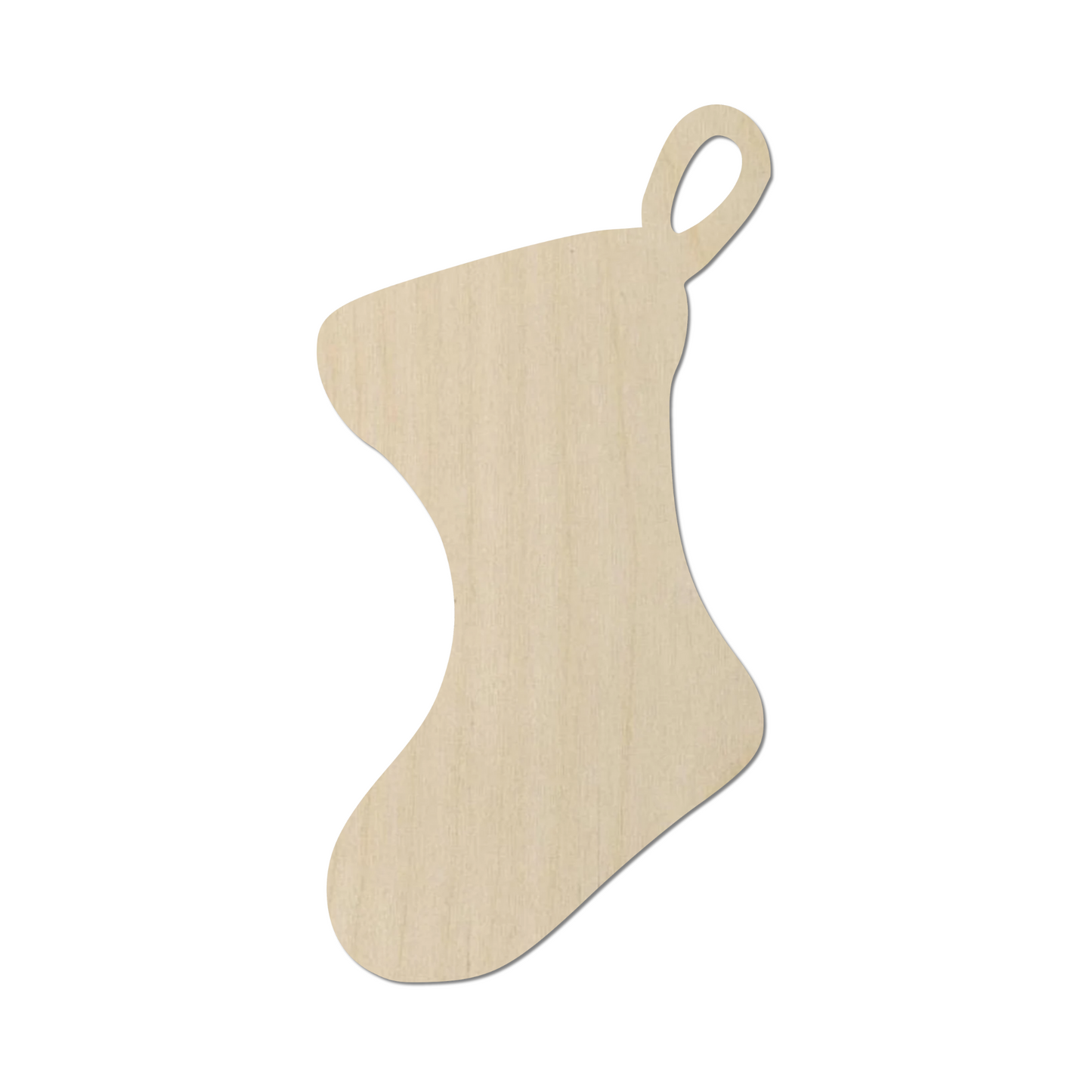 Wooden Stocking Shape- DIY Craft