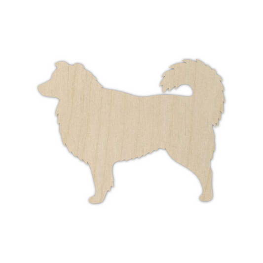 Wooden Australian Shepherd Shape Cutout