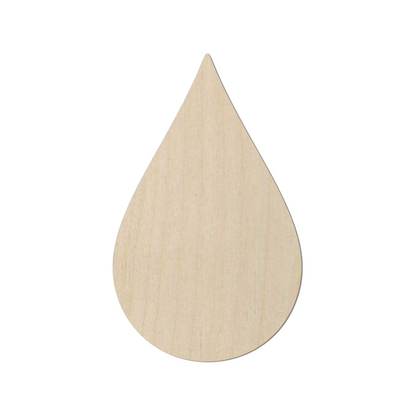 Wooden Raindrop Shape - DIY Craft