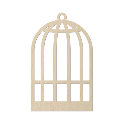 Wooden Bird Cage Shape - DIY Craft