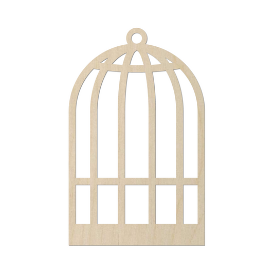 Wooden Bird Cage Shape - DIY Craft