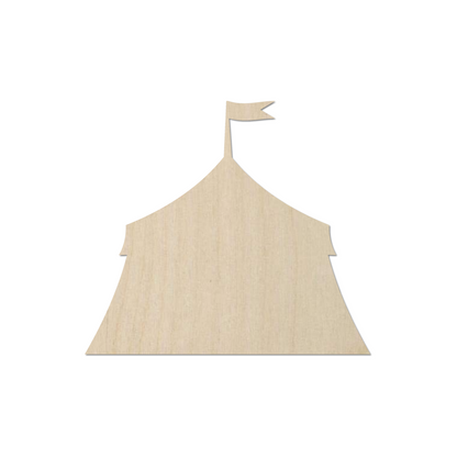 Wooden Circus Tent Shape  - DIY Craft