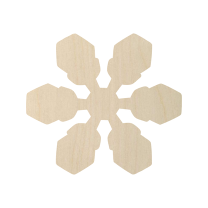 Wooden Snowflake Shape- DIY Craft