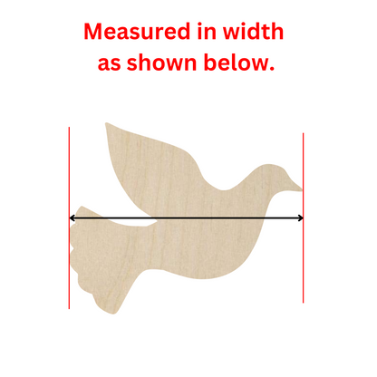 Wooden Dove Shape - DIY Craft