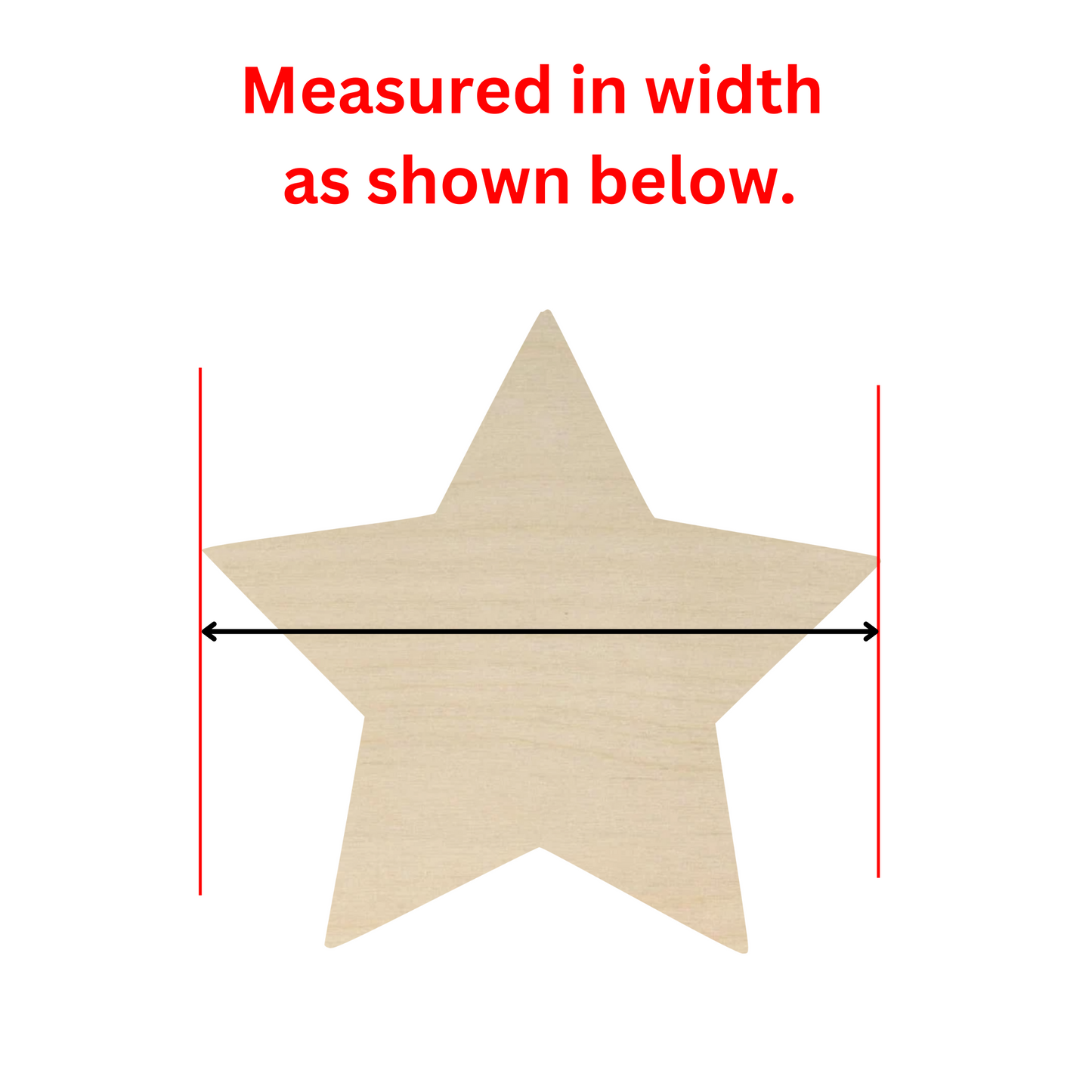 Wooden Star Shape- DIY Craft