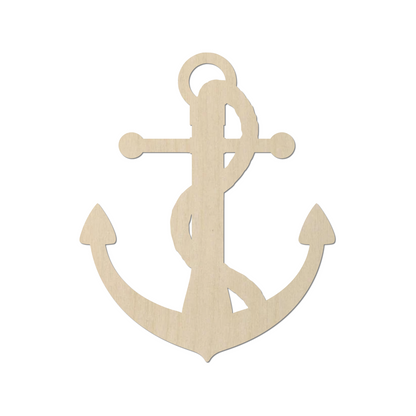 Wooden Anchor Shape 05