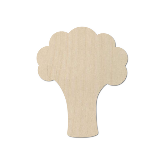 Wooden Broccoli Shape  - DIY Craft