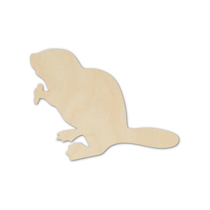 Unfinished Wood Beaver Cutout