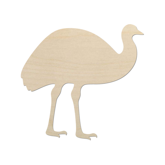 Wooden Emu Shape Cutout