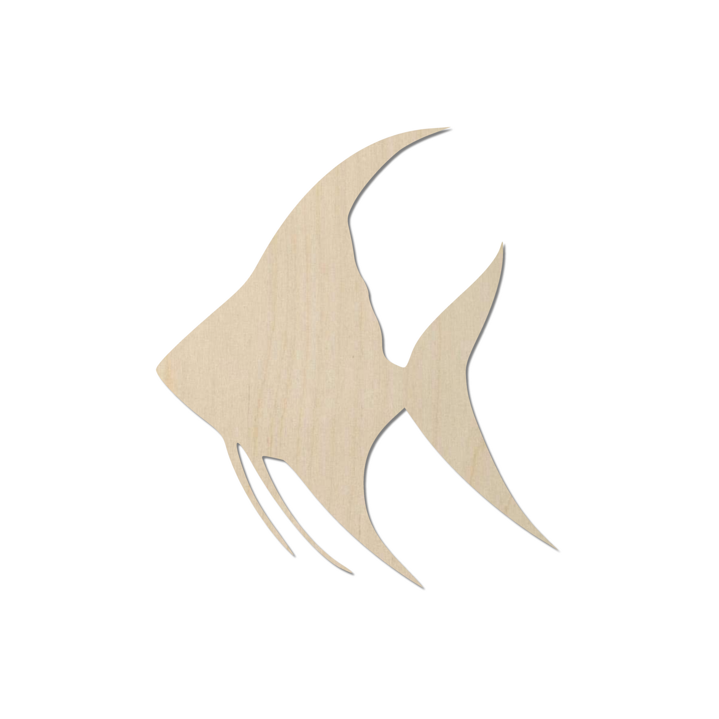 Wooden Angel Fish Shape