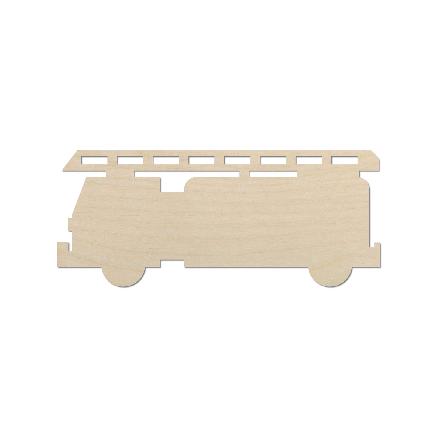 Wooden Fire Truck Shape- DIY Craft