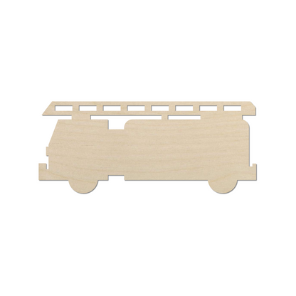 Wooden Fire Truck Shape- DIY Craft