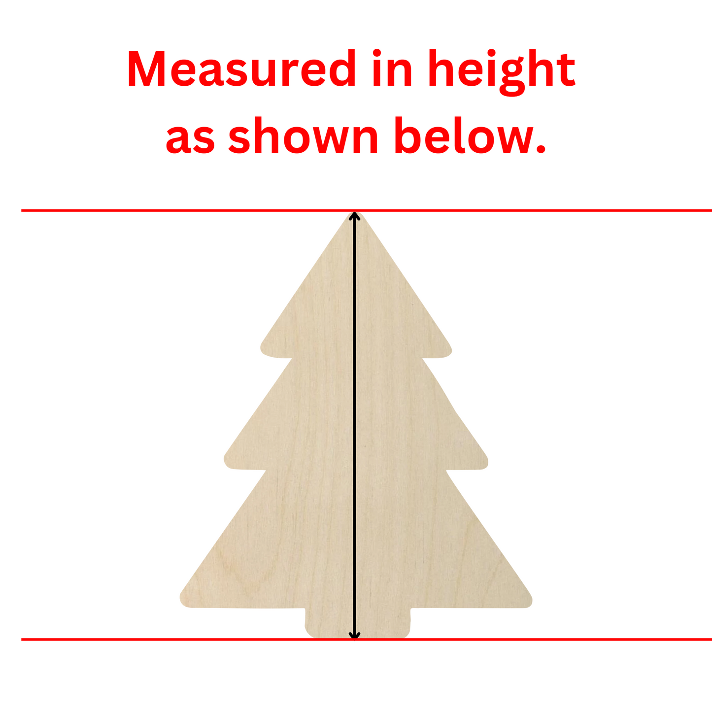 Wooden Christmas Tree Shape - DIY Craft