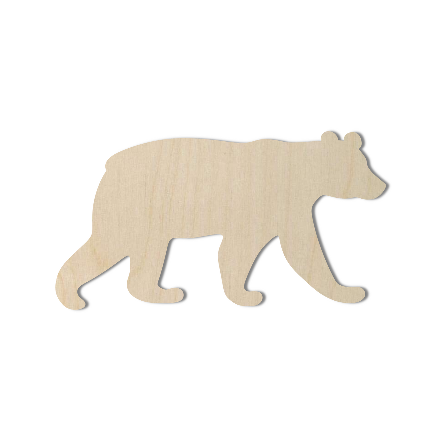 Wooden Black Bear Shape- DIY Craft