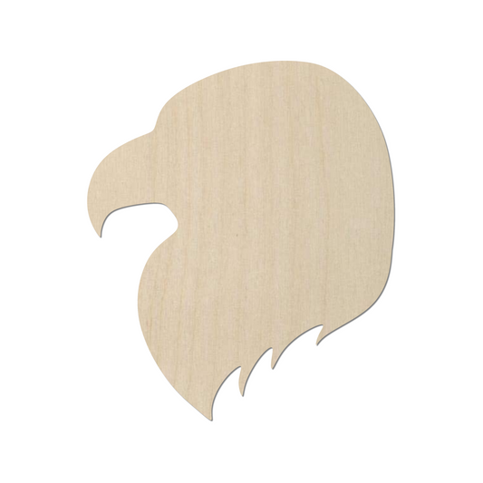 Wooden Eagle Head Shape  - DIY Craft