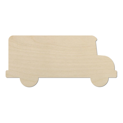 Wooden School Bus Shape- DIY Craft