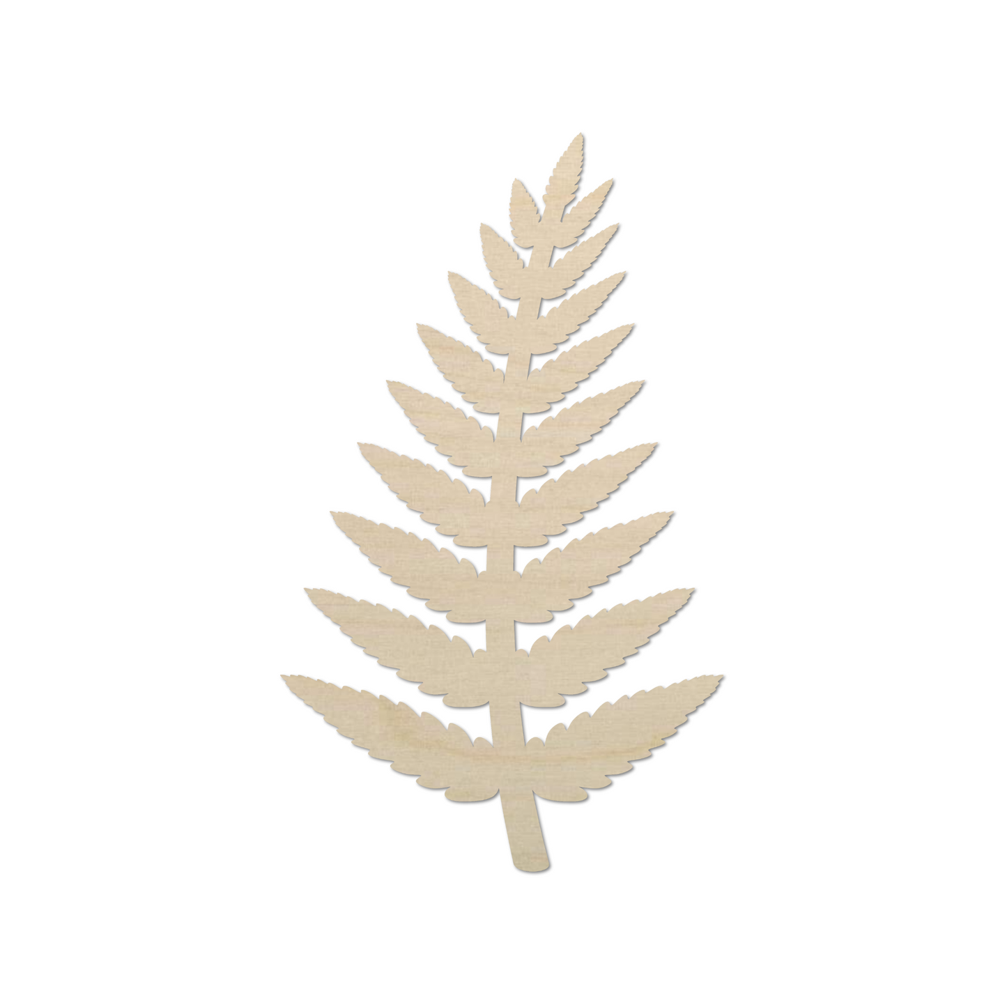 Wooden Fern Leaves Shape  - DIY Craft