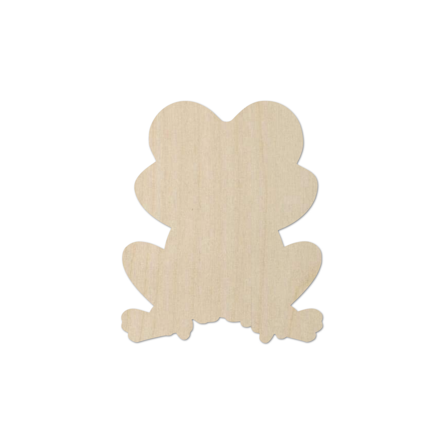 Wooden Frog Shape  - DIY Craft