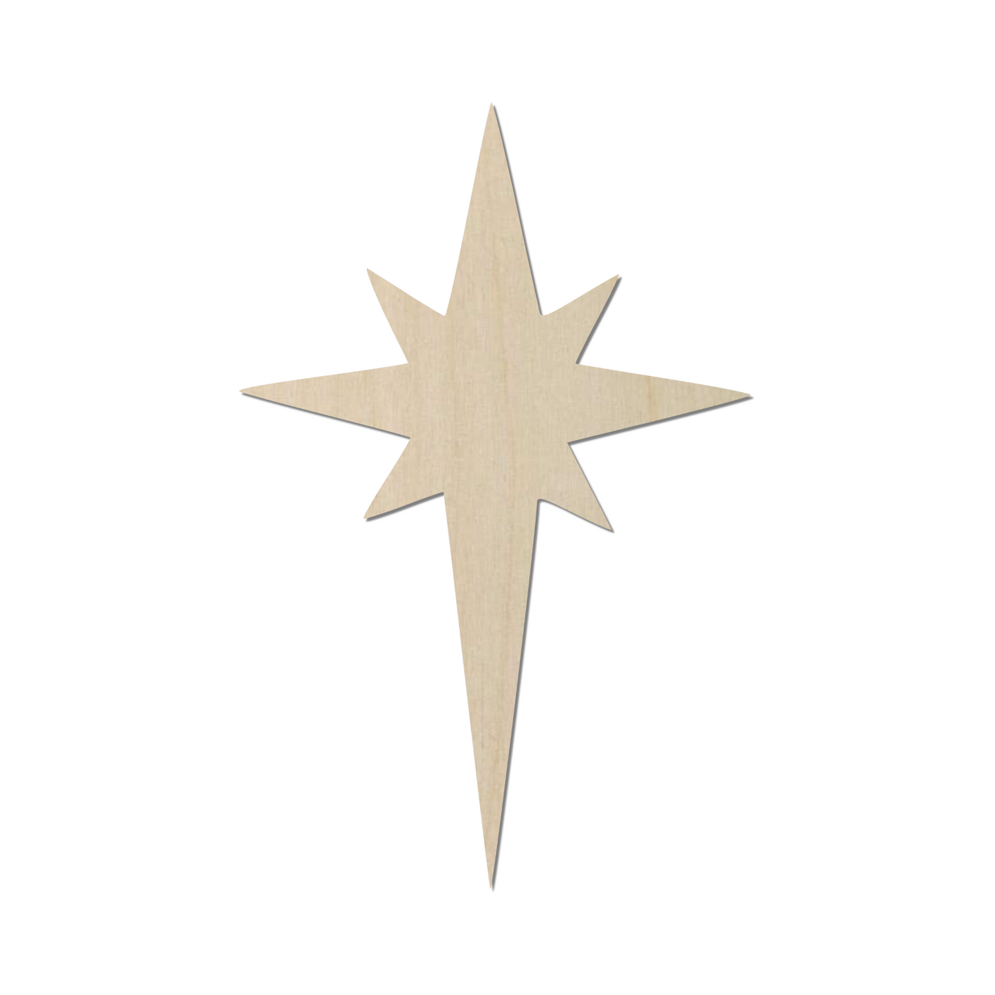 Wooden North Star Wood Shape- DIY Craft