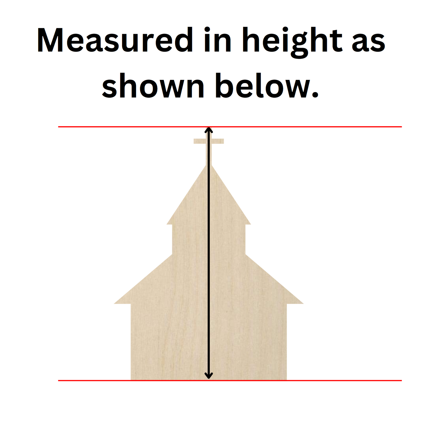 Wooden Church Shape- DIY Craft