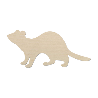 Wooden Ferret Shape- DIY Craft