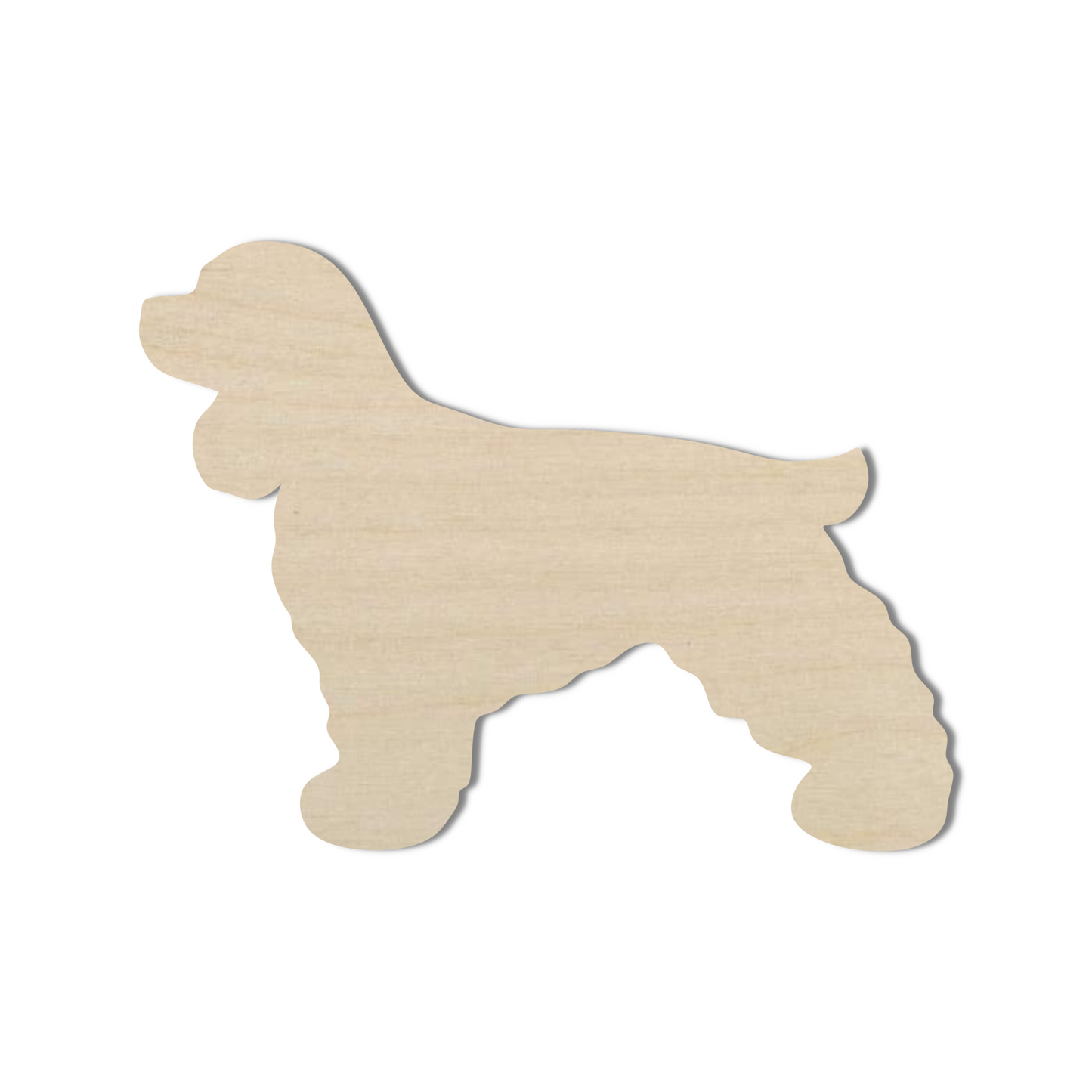 Wooden Cocker Spaniel Shape- DIY Craft