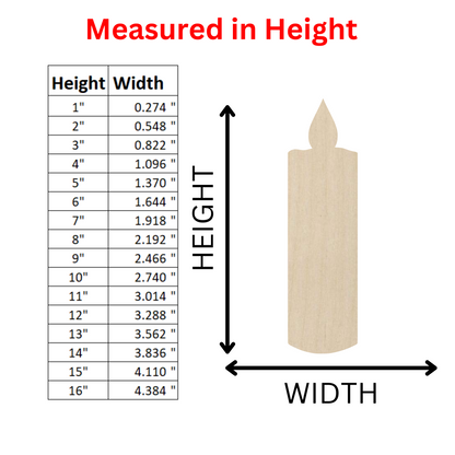 Wooden Candle Shape - DIY Craft