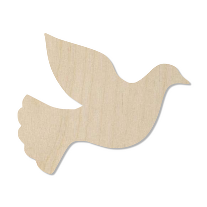 Wooden Dove Shape - DIY Craft