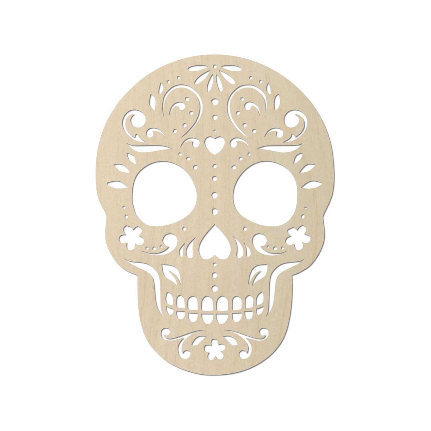 Wooden Sugar Skull Shape- DIY Craft