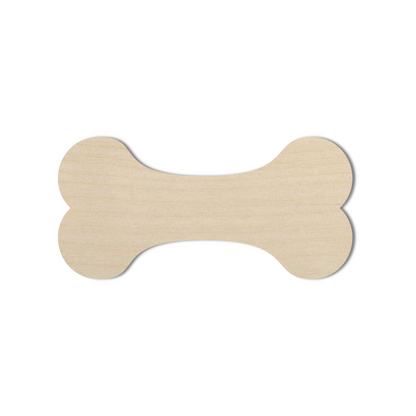 Wooden Dog Bone Shape  - DIY Craft