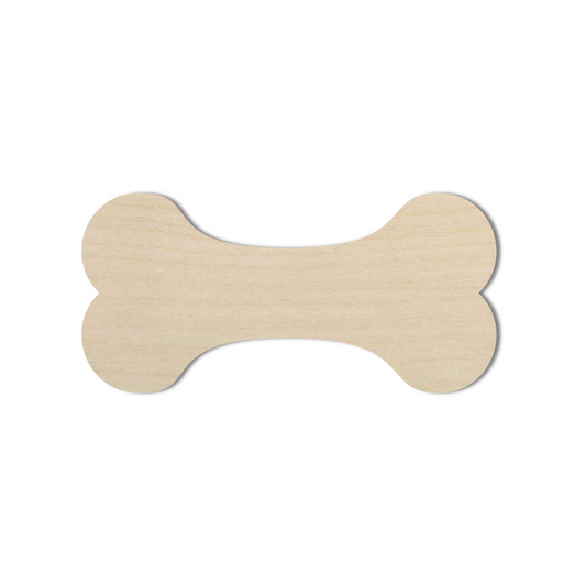 Wooden Dog Bone Shape  - DIY Craft