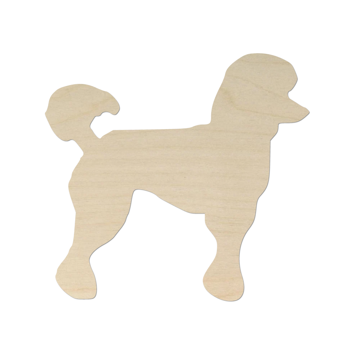 Wooden Toy Poodle Shape 01 - DIY Craft