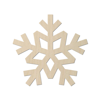 Wooden Snowflake Shape - DIY Craft