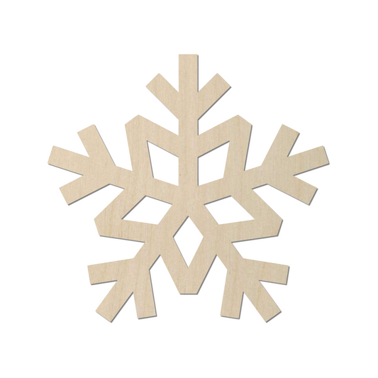 Wooden Snowflake Shape - DIY Craft