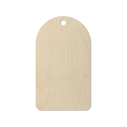 Wooden Gift Tag Shape 04 - DIY Craft