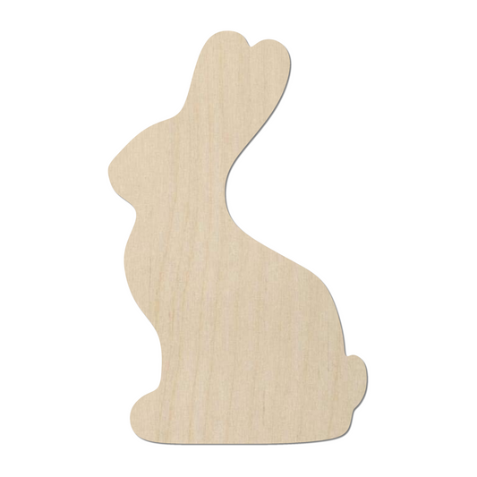 Wooden Chocolate Bunny Shape- DIY Craft