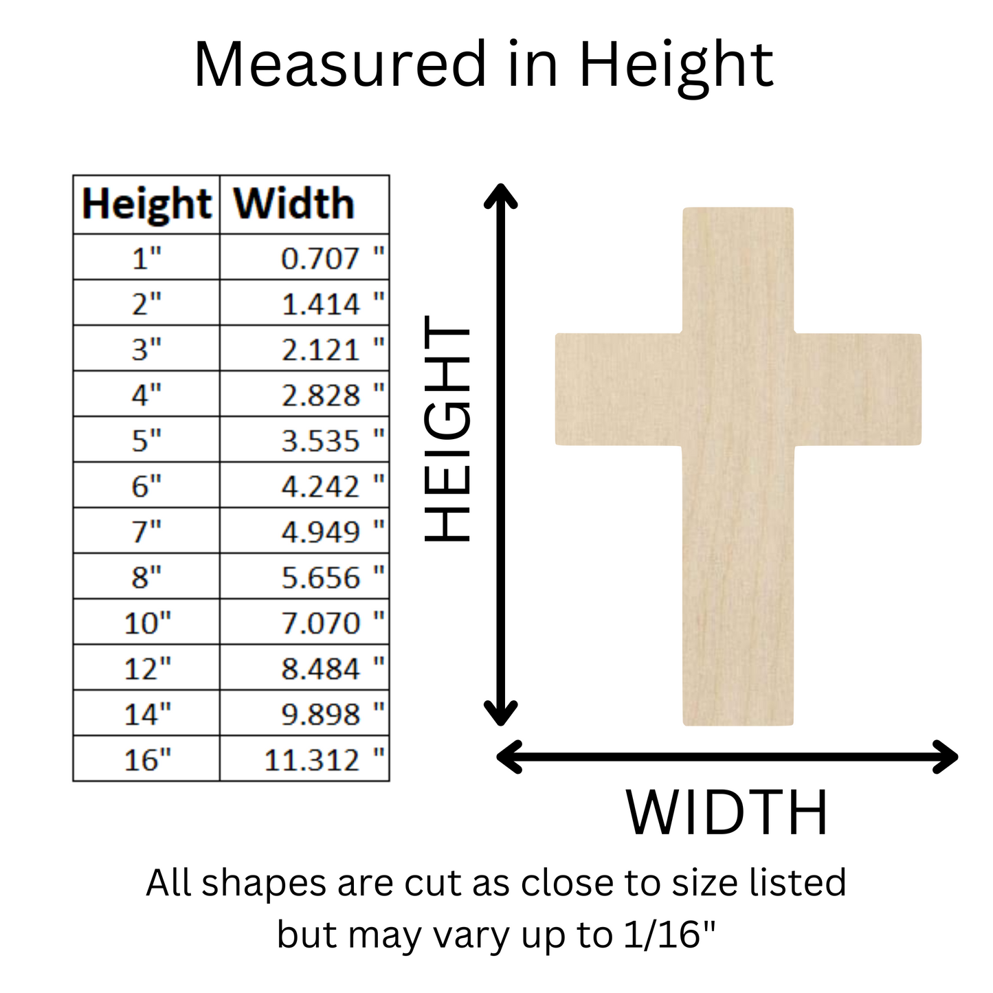 Wooden Cross Shape - DIY Craft