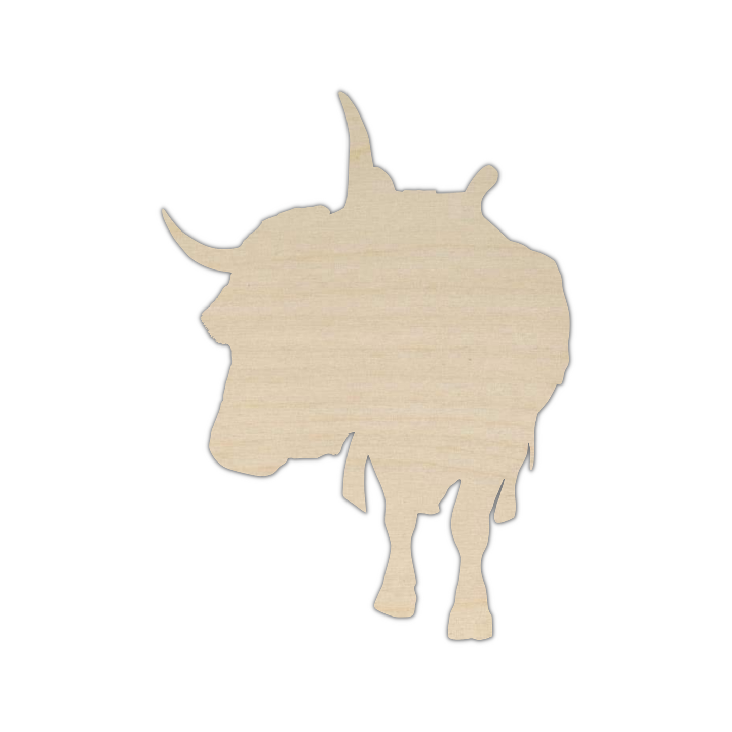 Wooden Bull Shape - DIY Craft