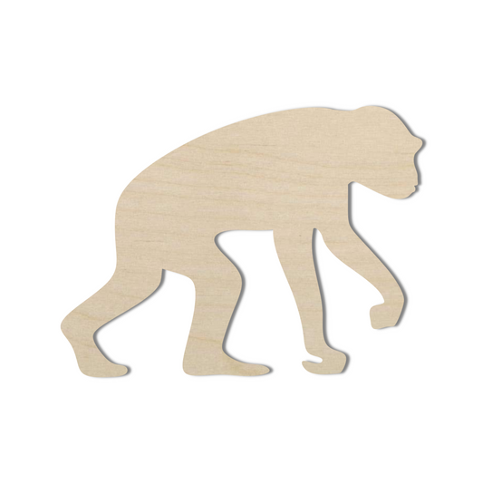 Wooden Chimpanzee Shape- DIY Craft