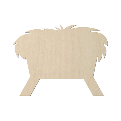 Wooden Manger Shape  - DIY Craft