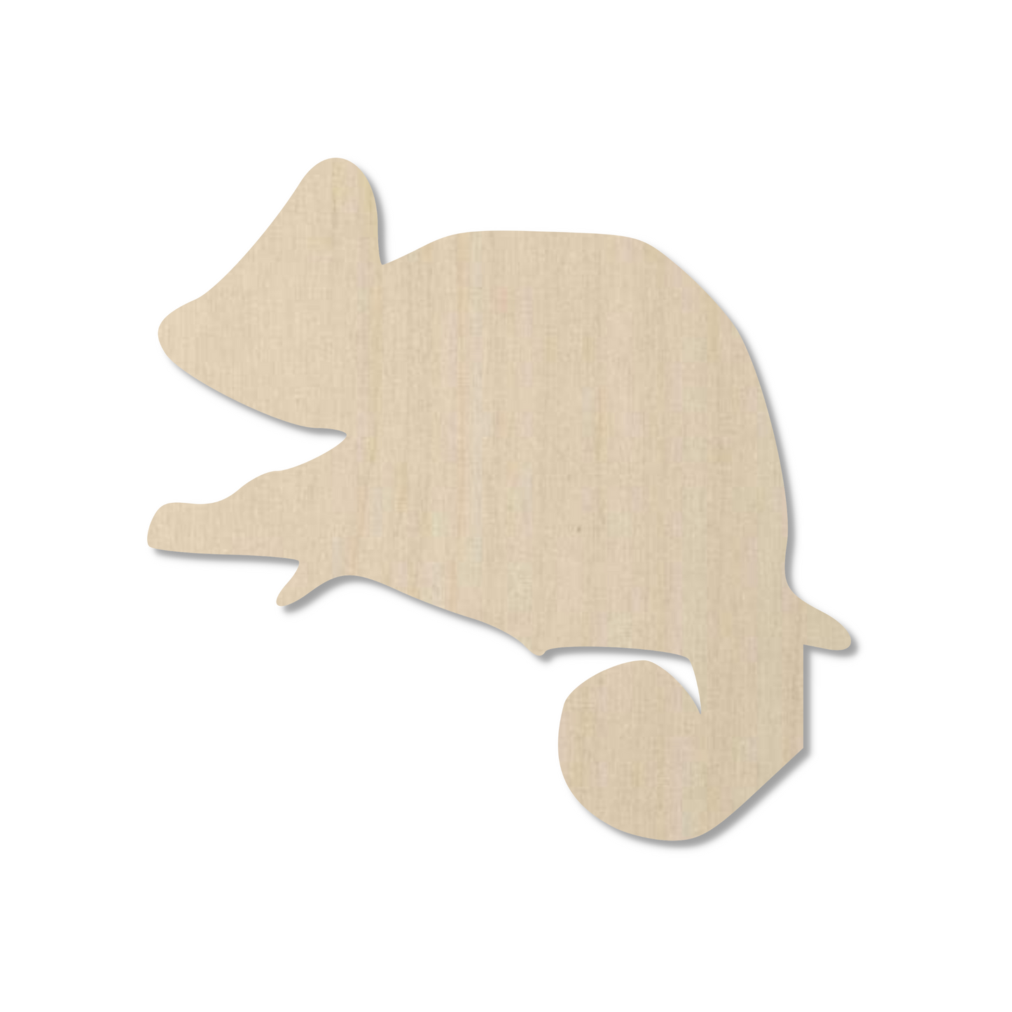 Wooden Chameleon Shape- DIY Craft