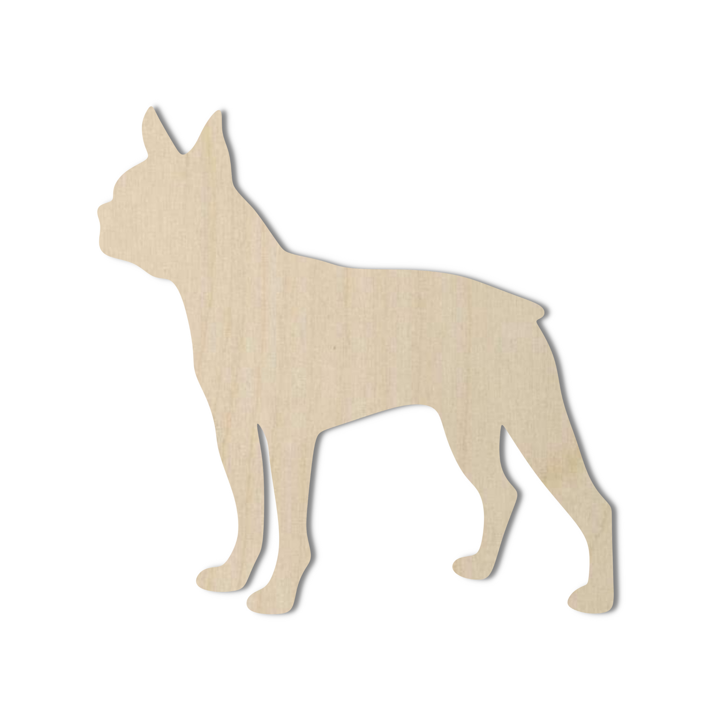 Wooden Boston Terrier Shape- DIY Craft